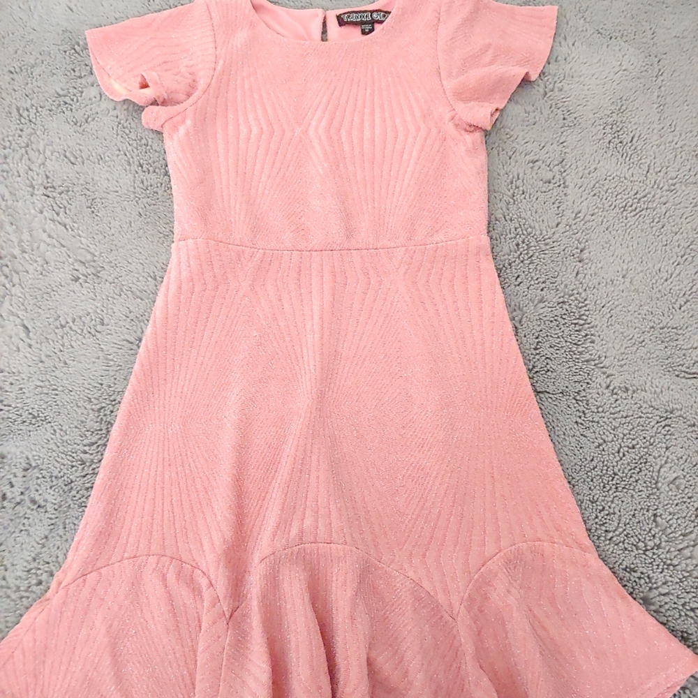 Elegant pink sparkly dress